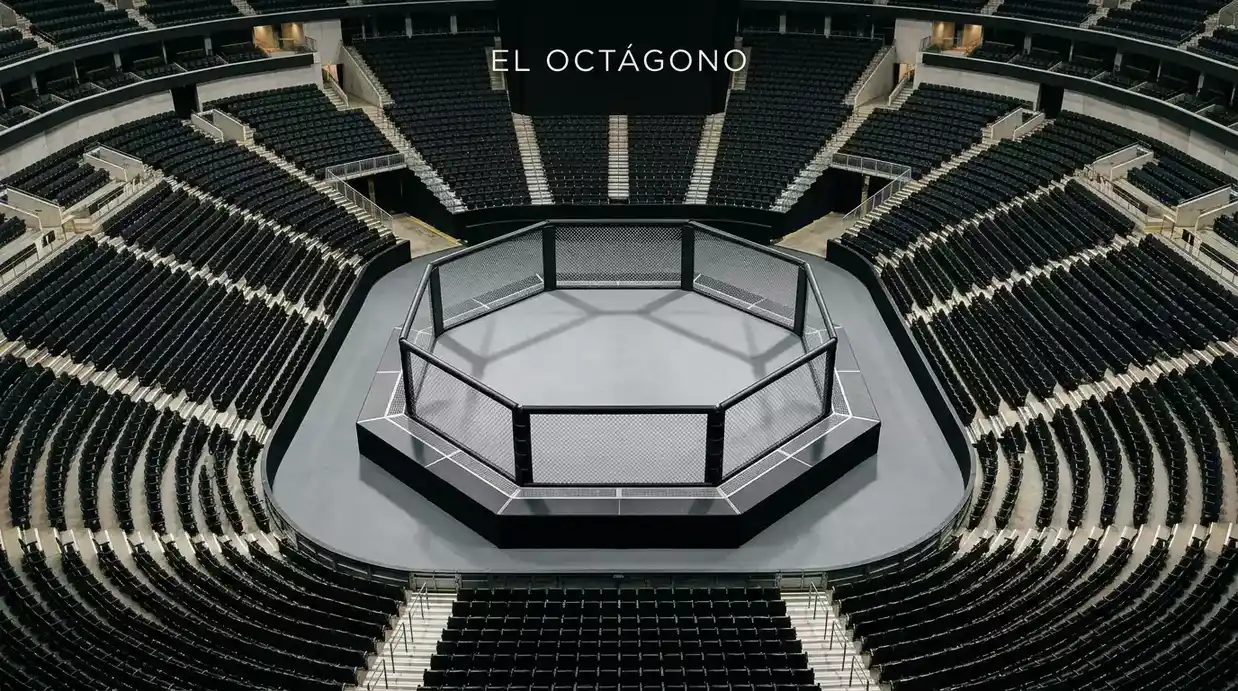 Comparación entre el octágono del UFC Apex y el de arenas grandes