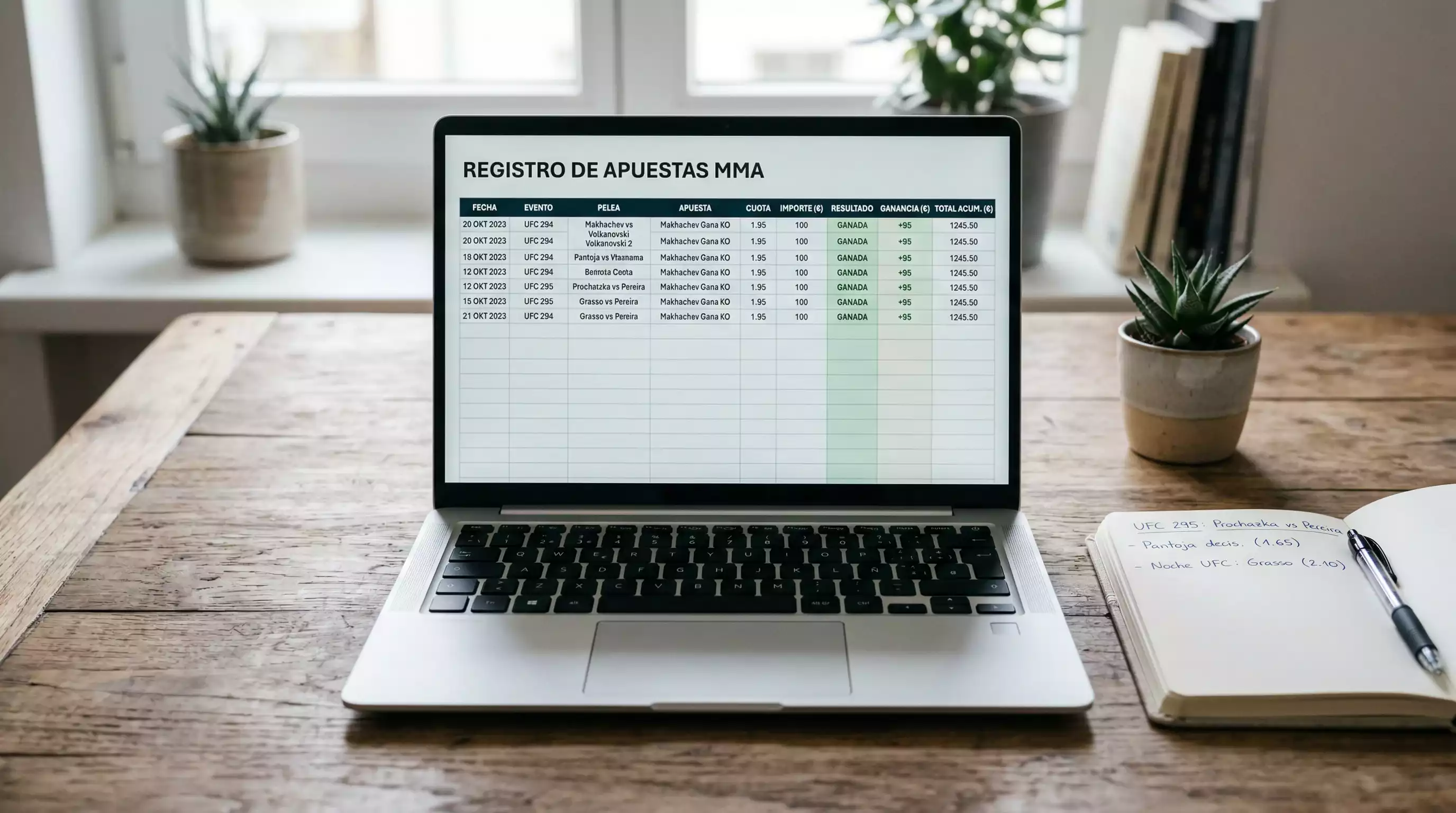 Registro de Apuestas UFC: Cómo Hacer Tracking de tus Bets