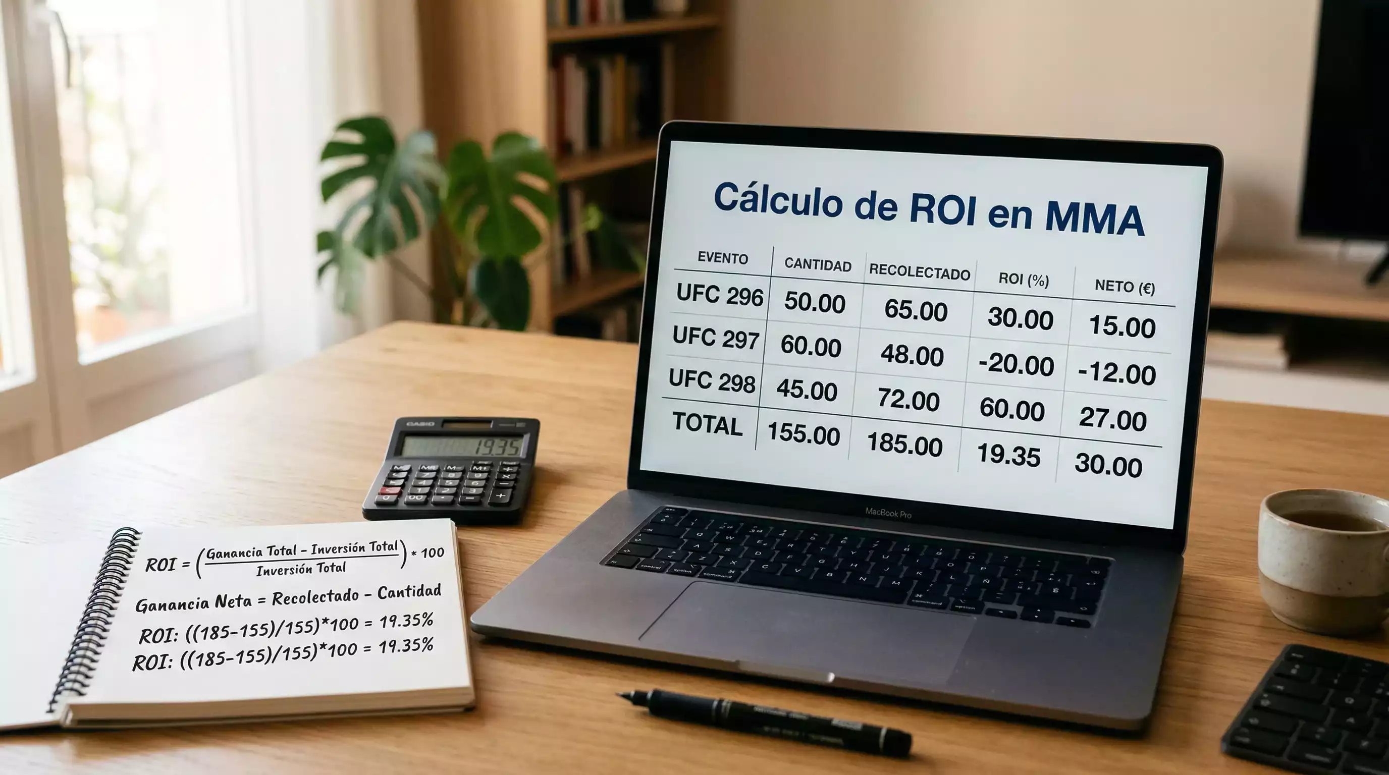 ROI en Apuestas UFC: Cómo Calcularlo y Qué Porcentaje es Bueno