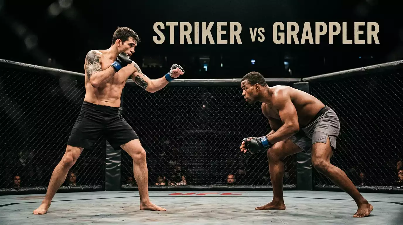 Dos luchadores de UFC con estilos opuestos en el octagono